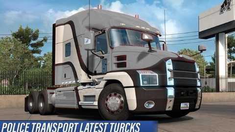 警察货运飞机卡车运输