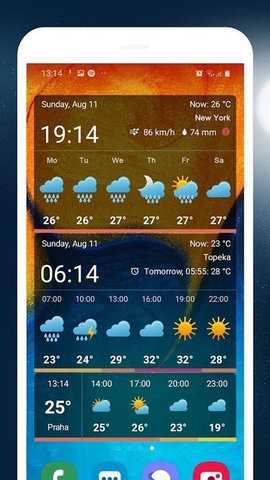 风雨气温图